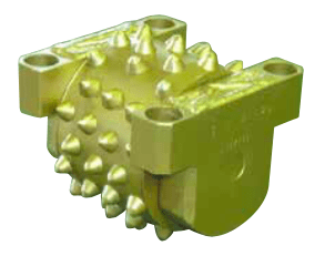 Roller cutter Double conical chip